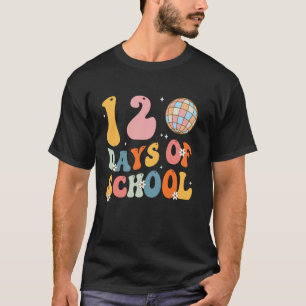 Teacher Kids Happy 120 Days Of School Disco Ball T-Shirt