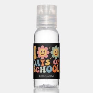 Teacher Kids Retro Groovy 100 Days 0f School  Hand Sanitizer