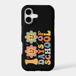 Teacher Kids Retro Groovy 100 Days 0f School iPhone 17 Case