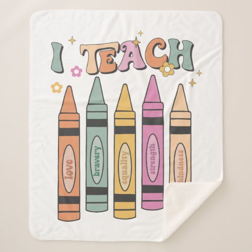 Teacher Kindness Sherpa Blanket Gift