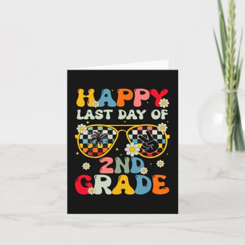 Teacher Last Day Of School 2nd Grade Kids Boys Gir Card