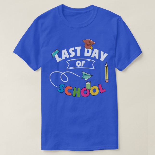 Teacher Last Day Of School Primary Teacher & Stude T-Shirt (Design Front)