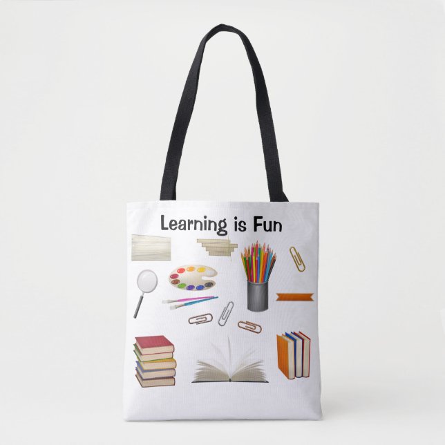 Teacher Learning is fun Tote Bag (Front)