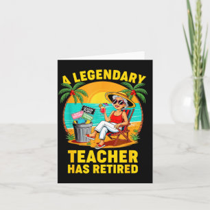 Teacher Legend Has Retired 2025 Happy Retirement P Card