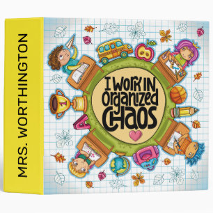 Teacher Let's Get Organized 3 Ring Binder