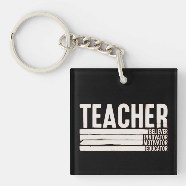 Teacher Life Back to School  Keychain (Front)