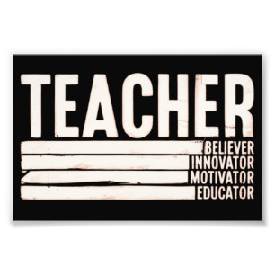 Teacher Life Back to School Photo Print