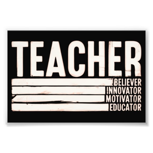 Teacher Life Back to School  Photo Print (Front)