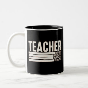 Teacher Life Back to School Two-Tone Coffee Mug