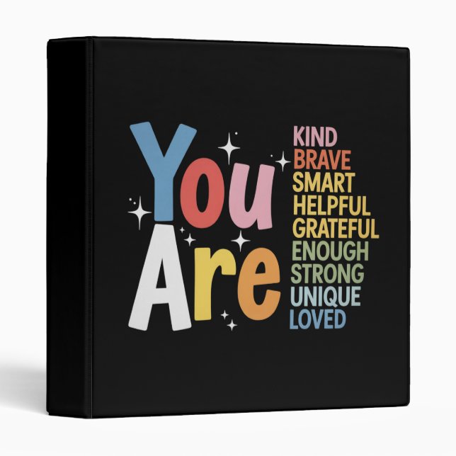 Teacher Life Be Kind Teaching School Students 3 Ring Binder (Front/Spine)