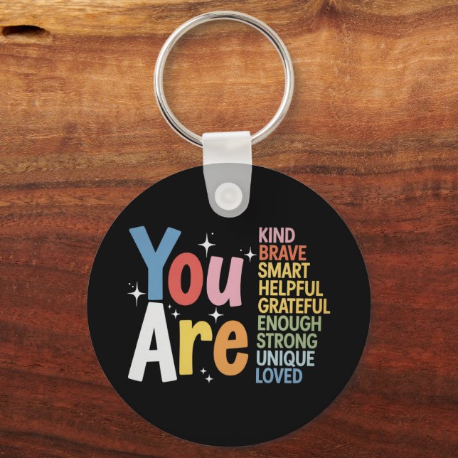 Teacher Life Be Kind Teaching School Students Keychain (Front)