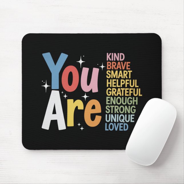 Teacher Life Be Kind Teaching School Students Mouse Pad (With Mouse)