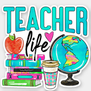 Teach Backpack Sticker Teacher Vinyl Sticker, Laptop Sticker