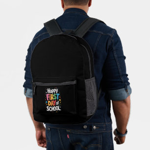 Teacher Life Gift Happy First Day Of School Printed Backpack