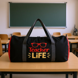 Teacher Life Glasses Duffle Bag
