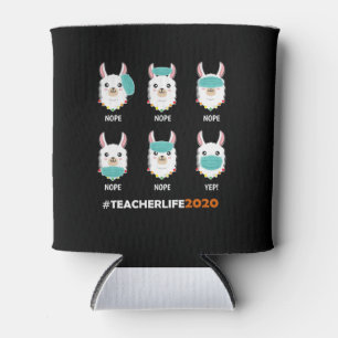 Teacher Life Llama Mask Wrong Social Distancing Can Cooler