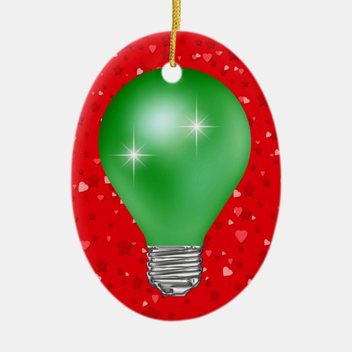 Teacher Light Bulb Christmas Ornaments