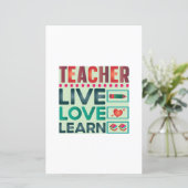 Teacher Live Love Learn (Standing Front)