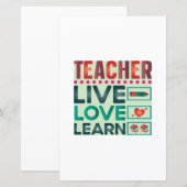Teacher Live Love Learn (Front/Back)