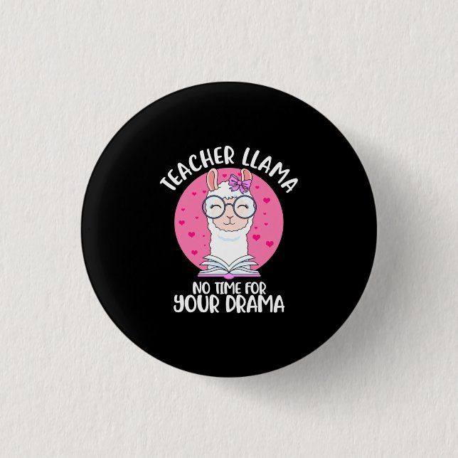 Teacher Llama Button (Front)