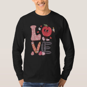 Teacher Love Retro Groovy Teachers Day T-Shirt