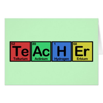 Teacher made of Elements colors