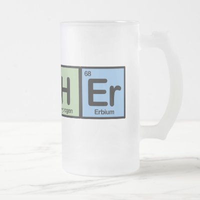 Teacher made of Elements Frosted Glass Beer Mug