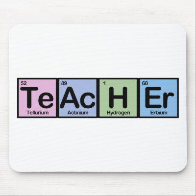 Teacher made of Elements Mouse Pad