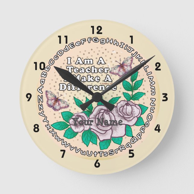 Teacher Makes Difference clock (Front)