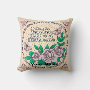 Teacher Makes Difference pillow