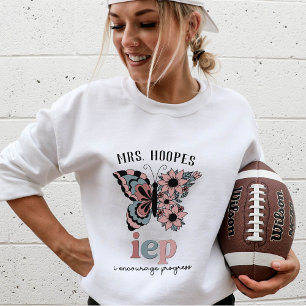 Teacher Matching Gifts Back Print Custom Boho Sweatshirt