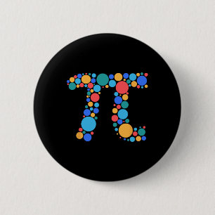 Teacher Math Pi Day Dot Day 2025  Button