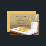 Teacher/Mathematician/Educator Calculator Notebook Business Card<br><div class="desc">This tutor business card is more than just a piece of paper; it's a gateway to mastering all school subjects. Designed for students,  professionals,  and enthusiasts alike,   tutoring services cater to all subjects from K-12. 
You may Personalize this card with your details.</div>