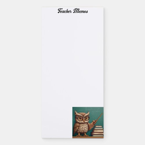 Teacher Memos Change Text Name Personalize Magnetic Notepad