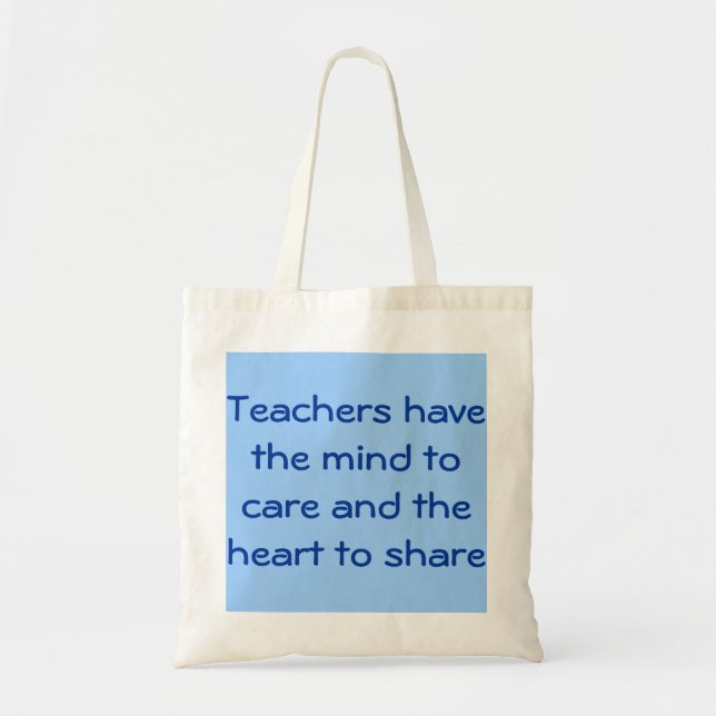 Teacher Mind/Heart Tote Bag (Front)