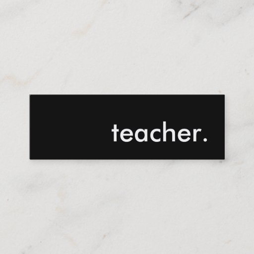 Customizable teacher. business card templates