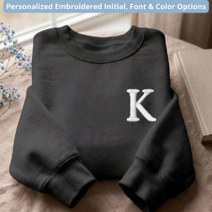 Teacher Minimalist Custom Monogram Bachelorette Embroidered Sweatshirt