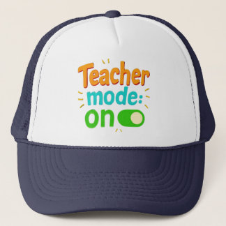 "Teacher Mode On" Embroidered Cap – Funny Teacher