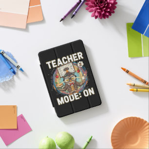 Teacher Mode: ON – Funny Owl Teacher Design iPad Mini Cover