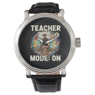 Teacher Mode: ON – Funny Owl Teacher Design Watch
