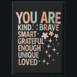 Teacher Motivational First Day Back to School Magnet<br><div class="desc">Teacher Be Kind First Day of School Back to School</div>