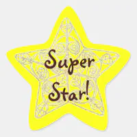 Teacher motivational / inspirational star sticker