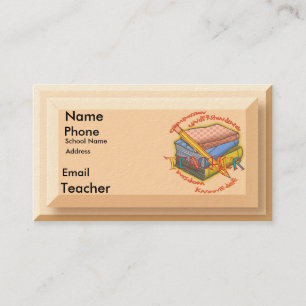 Teacher Motto  business cards