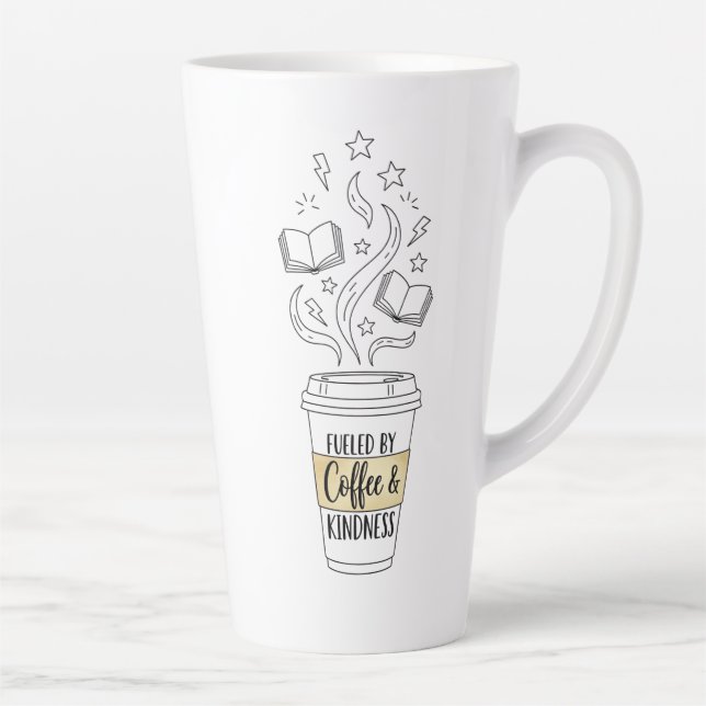 Teacher Mug – Fueled by Coffee and Kindness  (Right)