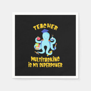Teacher Multitasking Humor Napkins