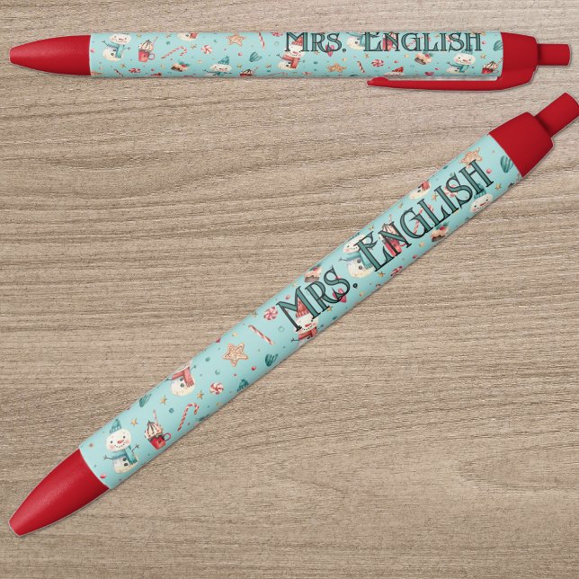 Teacher Name || Holiday Cookies and Candy Pattern Pen (Creator Uploaded)