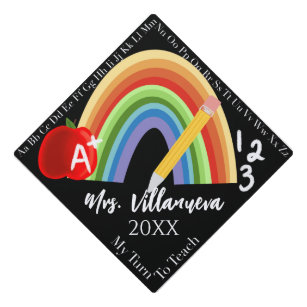 Teacher Graduation Cap Topper, Custom Grad Cap Topper, Teacher Graduation  Decoration – Giftsparkes