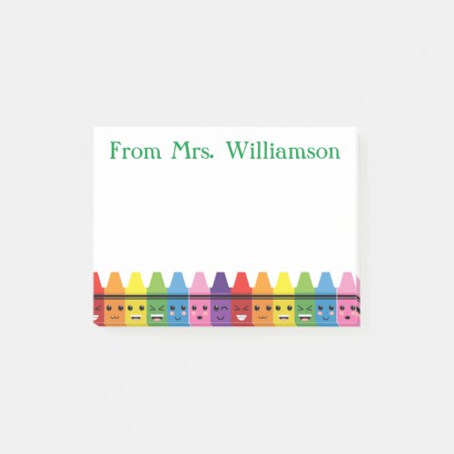 Teacher Name Personalized Cute Post_it Notes