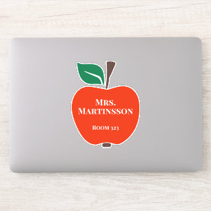 Teacher Name Room Number Red Green Apple Sticker