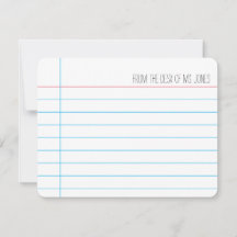Teacher - Note Cards (Customize)